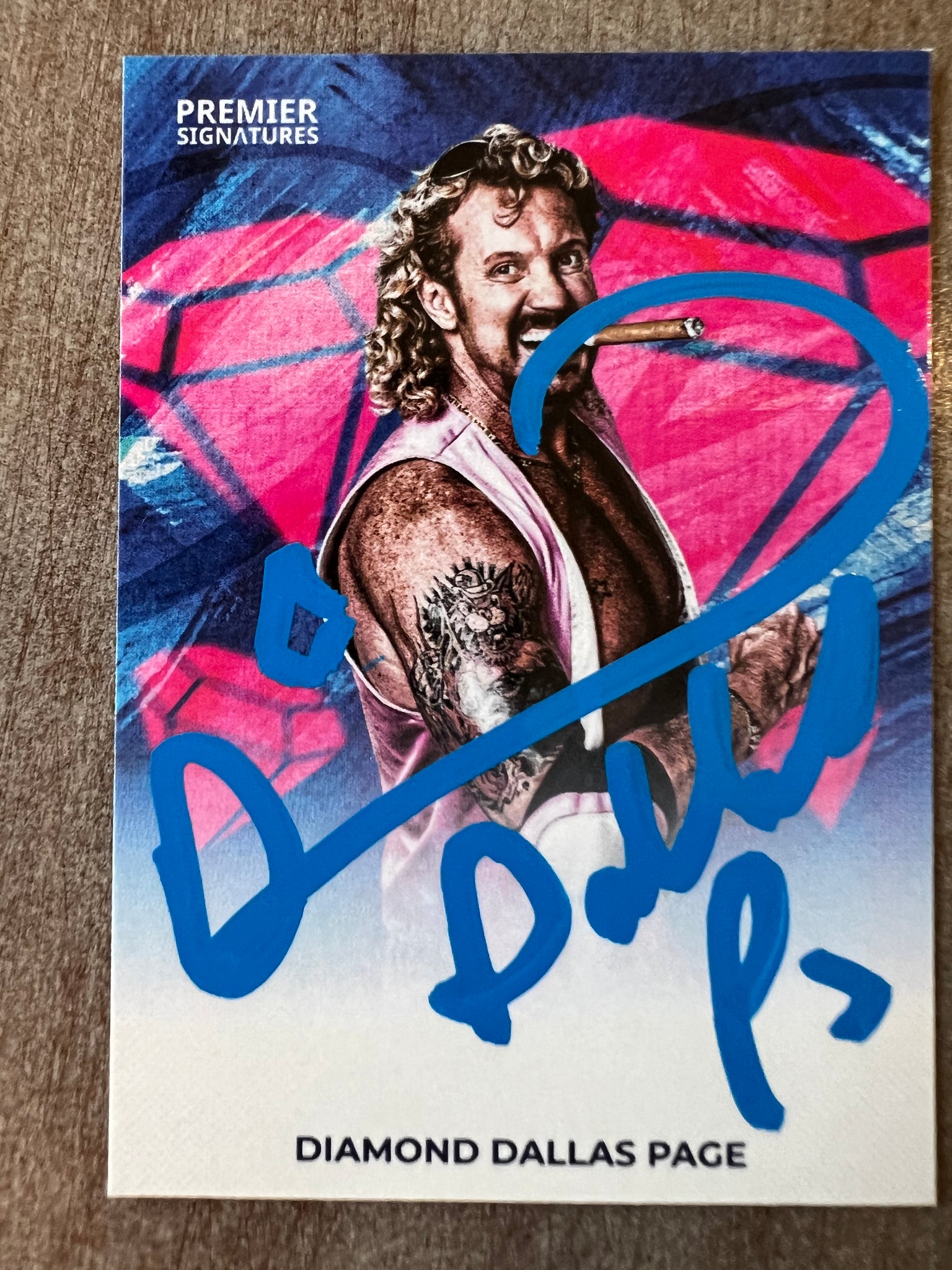 Signed DDP Card Pink Vest