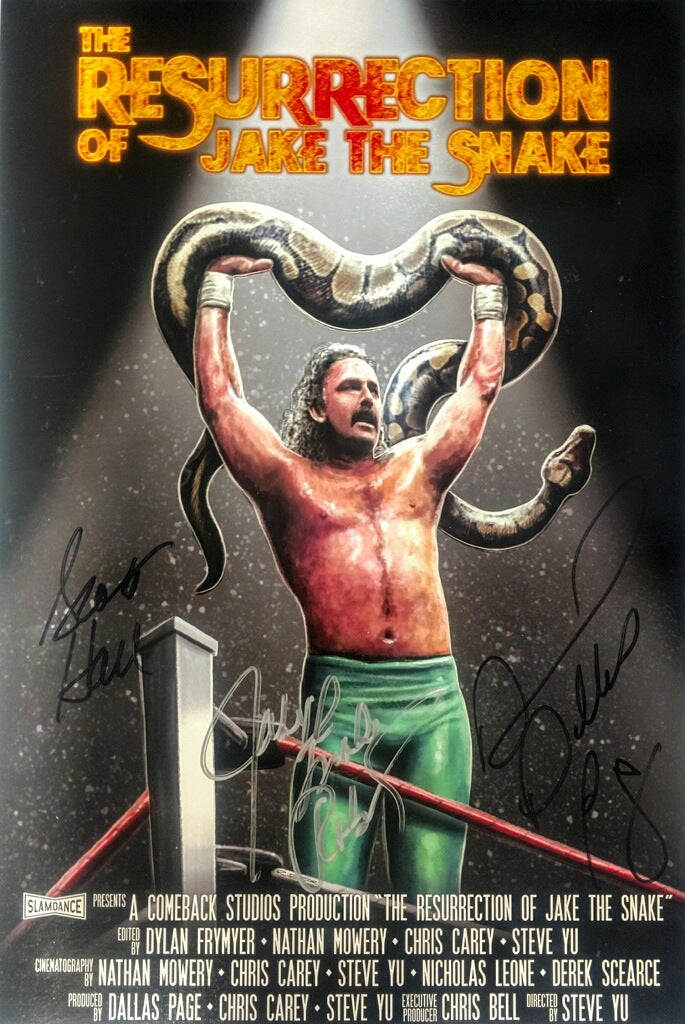 RESURRECTION Movie Poster Autographed by 3 Legends 11 x 17