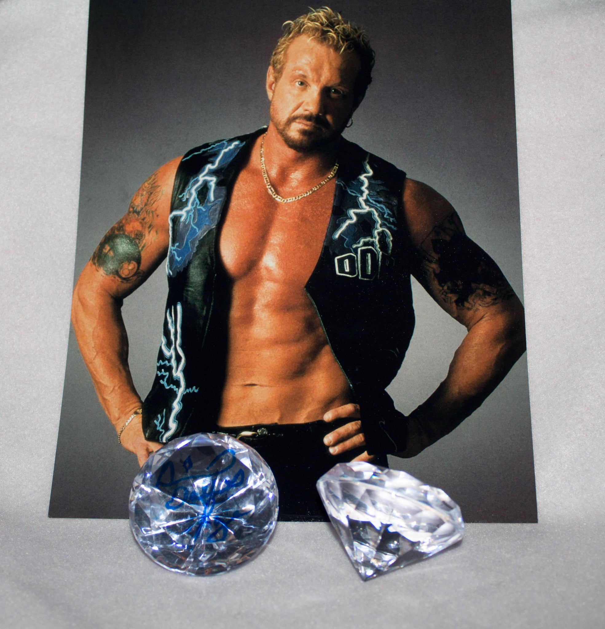 Acrylic diamond autographed by Diamond Dallas Page
